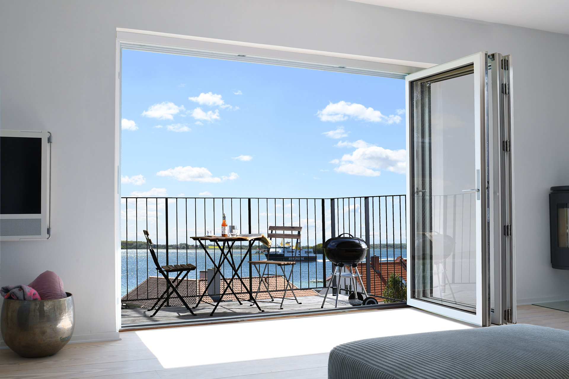 Foldedør i leilighet